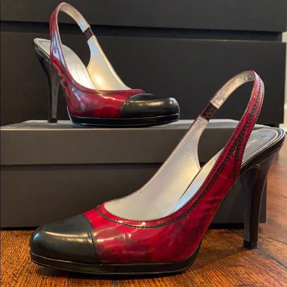 Open back high heel